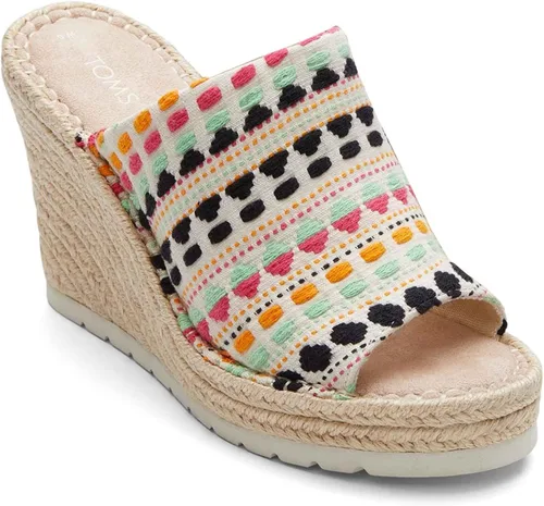 Miniatura 3 de TOMS Sandalias Monica Mule para mujer, Natural Multi