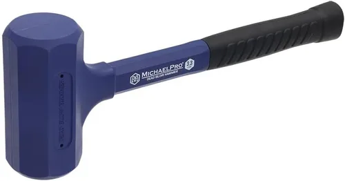 MichaelPro Martillo de golpe muerto de 3.3 libras, a prueba de golpes, potentes golpes de martillo, sin rebote, sin marcas, azul marino industrial |