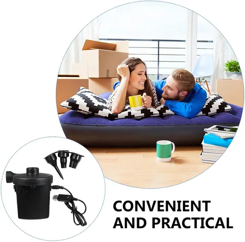 Miniatura 9 de Sosoport Bomba de aire eléctrica portátil recargable por USB, inflador compacto para flotadores de piscina, colchones de aire, inflado rápido