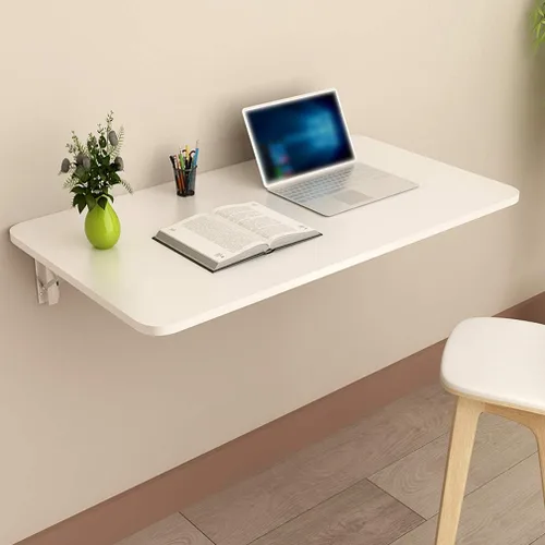 Mesa plegable invisible de pared, pequeña consola de cocina, escritorio flotante, banco de trabajo de lavandería, mesa de comedor, escritorio de