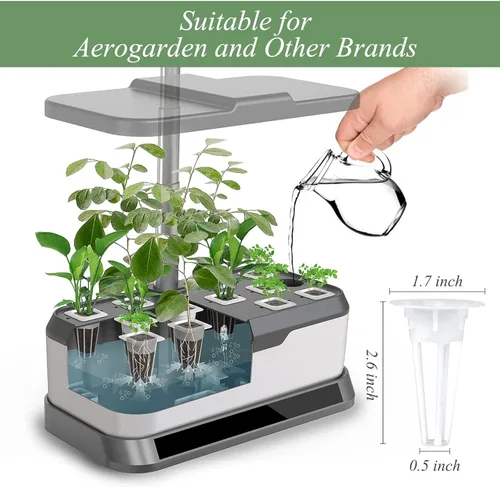 Miniatura 2 de Kit de 126 piezas de cápsulas hidropónicas Tigvio: cultiva cualquier cosa con 30 esponjas de cultivo, 30 cestas, 30 cúpulas, 30 etiquetas, 4