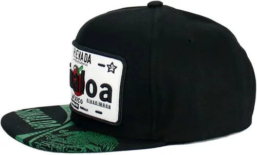 Miniatura 4 de Gorra de béisbol de algodón con diseño de placa de automóvil de los Estados de México