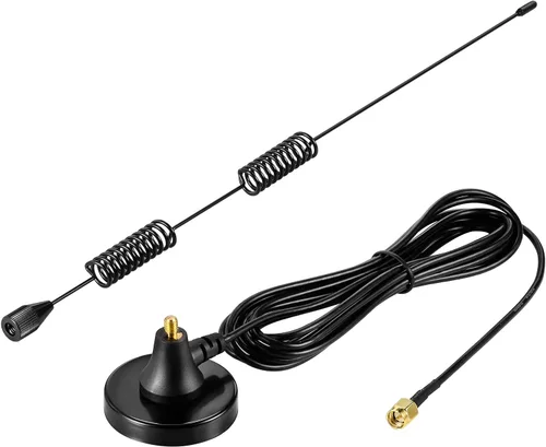 Miniatura 5 de Bingfu Doble banda VHF UHF 136-174MHz 400-470MHz Handheld Two Way Ham Radio Antena de base magnética SMA Antena macho para Walkie Talkie Icom Yaesu