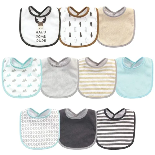 Miniatura 7 de Hudson Baby - Baberos unisex de algodón y poliéster, talla única