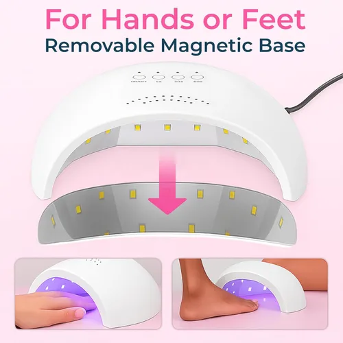 Miniatura 6 de VISOFO Lámpara de uñas UV Led Light Gel Polaco Secador Escritorio Sun Curado rápido Belleza Tecnología Profesional Cura Herramientas de Arte