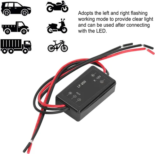 Miniatura 2 de Controlador estroboscópico de flash LED Módulo de destello de luz de coche LED efecto estroboscópico intermitente para luces de trabajo