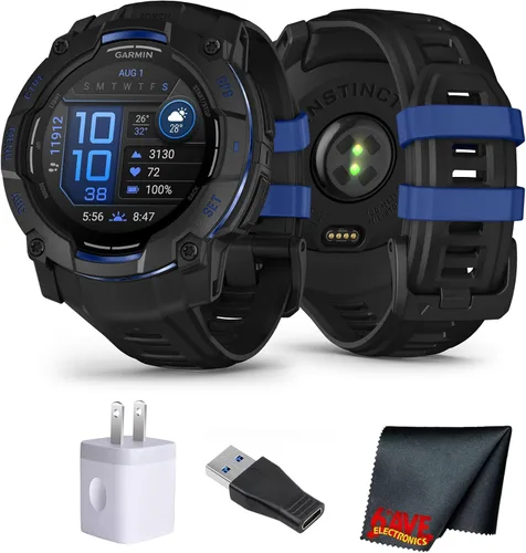 Miniatura 20 de Garmin Instinct 3 45mm, AMOLED, reloj inteligente GPS para exteriores, reloj inteligente táctico de fitness 24/7, 18 días de duración de batería