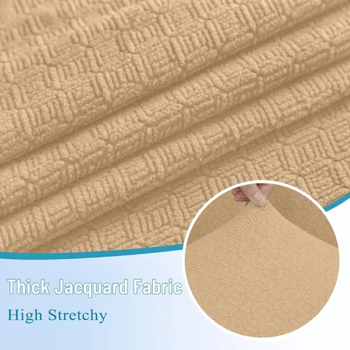Miniatura 4 de HDCAXKJ - Fundas impermeables para cojín de sofá modular, fundas elásticas para cojín de sofá de esquina, fundas protectoras de muebles de jacquard