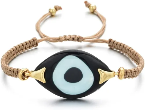 Miniatura 3 de TheHAD - 25432 - Pulseras de resina con dije de pavo negro para mujer joyería de fe turca ajustable para mujer joyería de fe turca