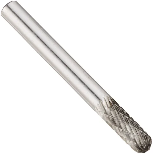 Miniatura 71 de Drill America SA-1 Rebaba de carburo/lima giratoria cilíndrica de doble corte para amoladora de troquel de 1/4" de diámetro x 5/8" de longitud