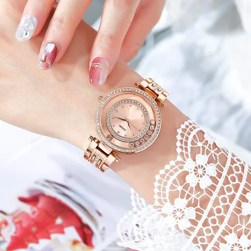 Miniatura 4 de SKMEI Lady Watches for Women Female Bling Dress Fashion Luxury Diamond Business Casual Analog Quartz Waterproof Stainless Steel Wristwatches Gifts
