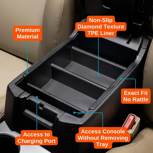 Miniatura 5 de Vehicle OCD - Divisor de consola central y organizador de bandejas para Toyota 4Runner (2010-2024) - Fabricado en Estados Unidos