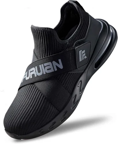 Furuian Zapatos de trabajo antideslizantes para mujeres y hombres, para servicio de alimentos, con amortiguación de aire, zapatos antideslizantes