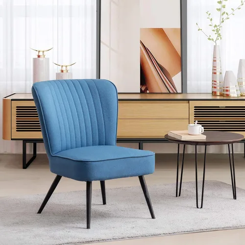 Miniatura 10 de Alunaune Moderno juego de 2 sillas decorativas azules para sala de estar, juego de muebles tapizados para dormitorio, pantuflas, silla de recepción
