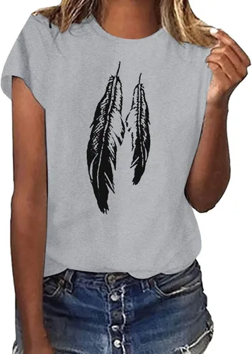 Miniatura 103 de Camiseta con estampado de animales para mujer, camiseta de libélula divertida, linda camiseta de manga corta, blusa de primavera 2023, camisas