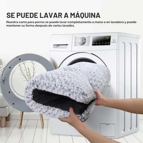 Miniatura 5 de KSIIA Cama lavable para perro, cama de lujo para perros, cómoda almohadilla antideslizante para mascotas, para razas de perros grandes, jumbo, Gris