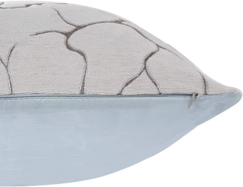 Miniatura 2 de Violet Linen Milano Arts - Almohadas decorativas con diseño artístico, 18 x 18 pulgadas, color plateado Plata