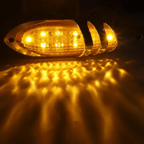 Miniatura 2 de Luces LED de marcador lateral, luces de marcador lateral de remolque, luces de marcador de remolque, luces de marcador laterales para camión Amarillo