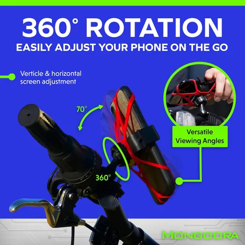 Miniatura 4 de Soporte para teléfono celular, para bicicleta, para todo tipo de Smartphone: iPhone 7 /7+, 6 /6+, 5s, 5, Samsung Galaxy S7 /S7 Edge, S6, S5, S4