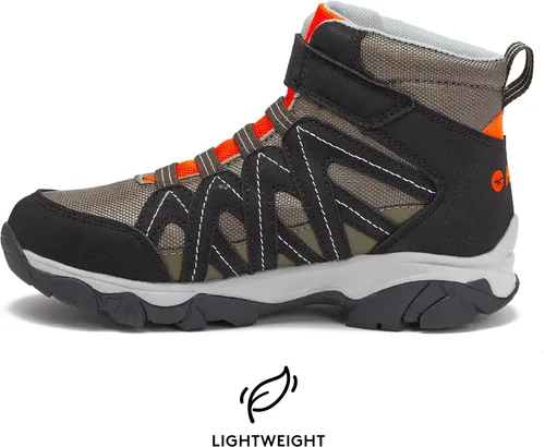 Miniatura 3 de HI-TEC Ravus Blast Mid - Botas de senderismo para niños, sin atar, ligeras, transpirables, para exteriores, tallas 1 a 7