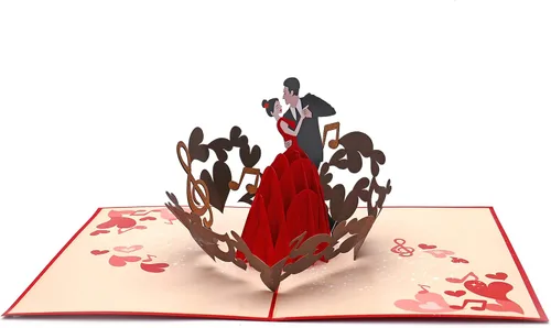 Miniatura 2 de Liif Tarjeta de felicitación 3D para el día de San Valentín, aniversario, compromiso, boda, felicitaciones, pensando en ti, gracias, tarjetas