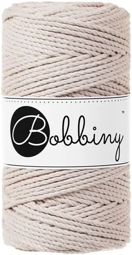 Miniatura 26 de Bobbiny Cordón de macramé regular de 0.118 in y 3 capas (aguamarina), 108yds/330 pies (100% algodón reciclado)