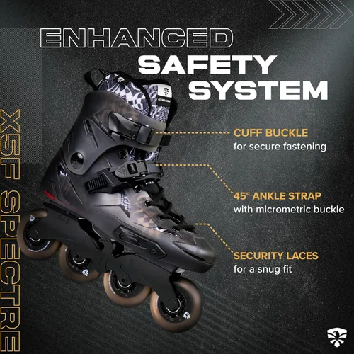 Miniatura 3 de Flying Eagle X5F Spectre y X5 Shrike Pro Freeskates - Patines en línea para adultos para hombres profesionales, patines para adultos, patines Negro