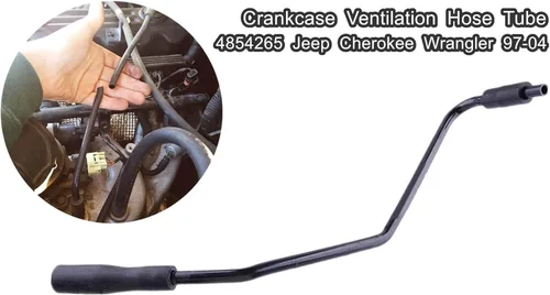Miniatura 4 de 4854265 Tubo de ventilación de cárter al colector de admisión, Manguera de ventilación de cárter para Jeep Wrangler TJ 4.0L 1997-2004, Jeep Grand