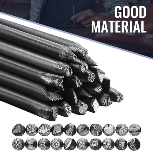 Miniatura 4 de 20 paquetes de punzones de acero, juego de sellos de flores de 4 mm, práctico kit de estampado de metal, herramientas de joyería para anillos, kit