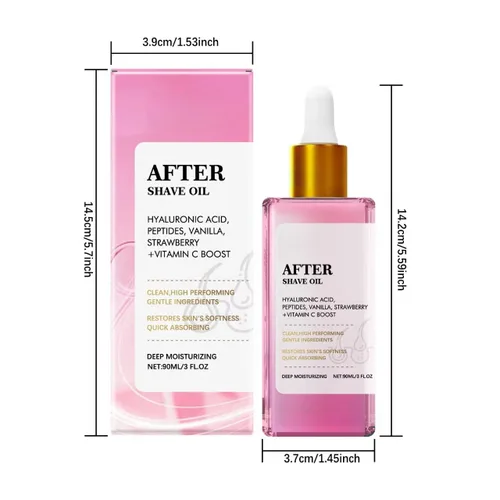 Miniatura 6 de Aceite para después del afeitado y vainilla de fresa para mujeres, aceite suave para después del afeitado, aceite para después del afeitado, suero