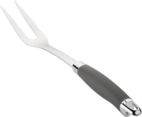 Anolon SureGrip tenedor de carne de acero inoxidable/herramienta de cocina, 13.25 pulgadas, gris, 46288