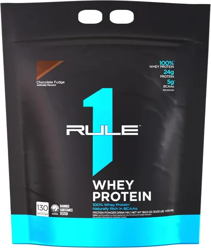 Miniatura 43 de Rule 1 Proteins Proteína de suero - 0.85 oz de proteína de acción rápida de fuentes de suero de leche con EAA y BCAA naturales para la recuperación