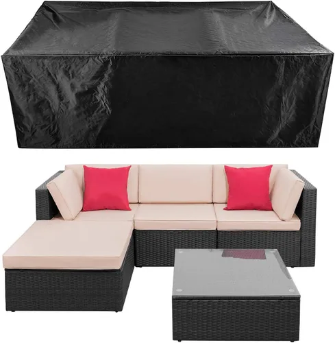Miniatura 11 de Fundas para Juego de Muebles de Patio Impermeables Funda para Juegos de Conversación de Patio Funda para Sofá Seccional de Exterior Fundas
