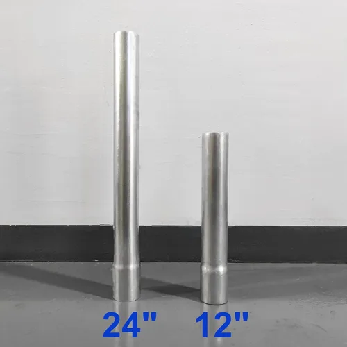 Miniatura 6 de Paquete de 2 extensores de poste de metal de diámetro exterior de 2-3/8 pulgadas, altura de extensión de poste de valla de 12 pulgadas, acero