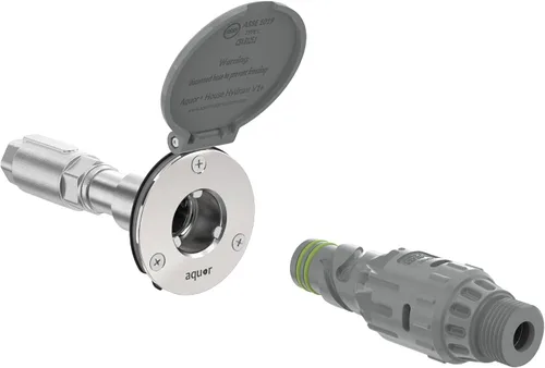Miniatura 10 de Aquor House Hydrant V1+ - Grifo para exteriores antiheladas, válvula antisifón con conexión rápida, boquilla de manguera empotrada a prueba