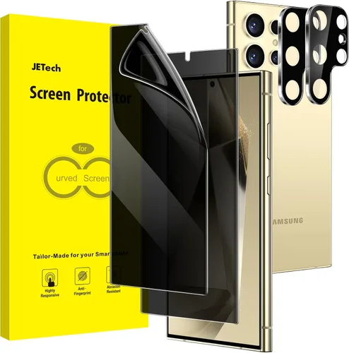 Miniatura 13 de JETech Protector de Pantalla de Privacidad para Samsung Galaxy S23 5G 6.1 Pulgadas con Protector de Lente de Cámara, Película de Vidrio Templado