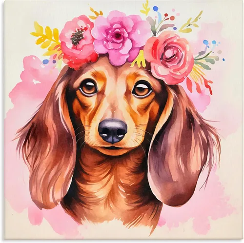 Miniatura 13 de Stupell Industries Lienzo de retrato abstracto de perro por Irena Orlov