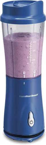 Miniatura 5 de Hamilton Beach Licuadora portátil para batidos y batidos con taza de viaje y tapa sin BPA de 14 onzas y licuadora portátil para batidos y batidos