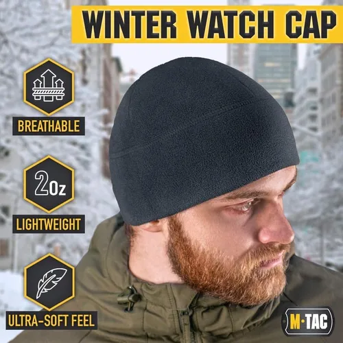 Miniatura 4 de M-Tac Watch Cap Fleece Mens Winter Hat Military Tactical Skull Cap Beanie