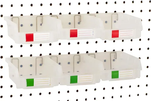 Miniatura 26 de Papeleras de Pegboard – tamaños 3.5", 5", o 7" Negro