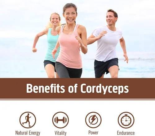Miniatura 3 de Om Mushroom Superfood Cordyceps Mushroom Capsules Suplemento de superalimentos, 90 unidades, 30 días, energía, potencia, resistencia y soporte