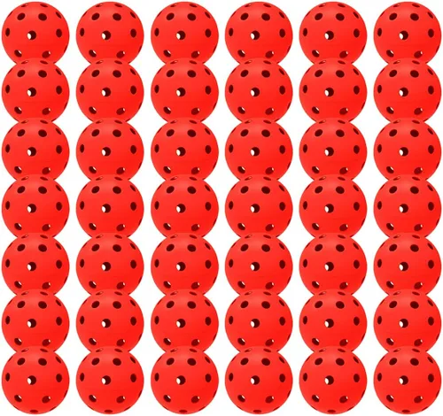 Miniatura 55 de Paquete de 6 pelotas de pickleball deportivas para exteriores - 40 pelotas de pickleball - Bolas de pickleball de EE. UU. aprobadas por USAPA