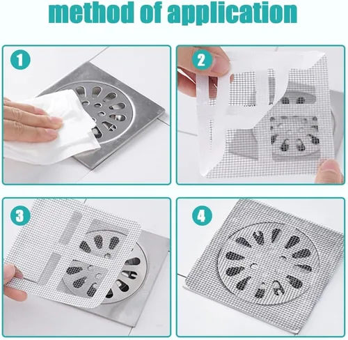 Miniatura 4 de Adhesivos desechables para drenaje de cabello, cubierta de drenaje de ducha 2026, calcomanías de filtro de drenaje de piso de baño, calcomanía