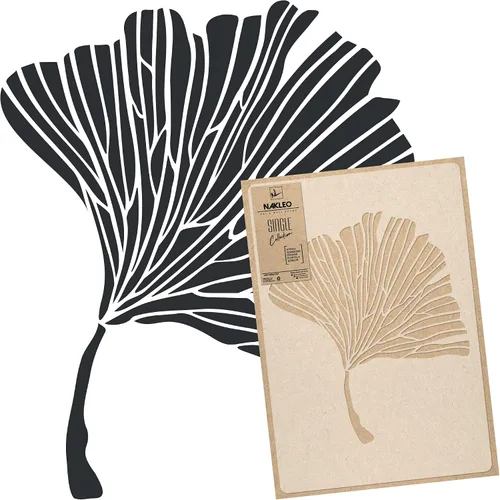 Miniatura 21 de NAKLEO - Plantilla de pared de plástico reutilizable - 23 x 37 pulgadas - Adorno de barandilla china - Papel tapiz grande para pintura de arte DIY