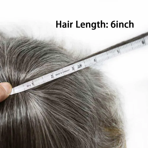 Miniatura 7 de Toupee para hombres postizo suizo encaje para hombre sistema de pelo tupé para hombres francés encaje postizo para hombre reemplazo de pelo 7x9