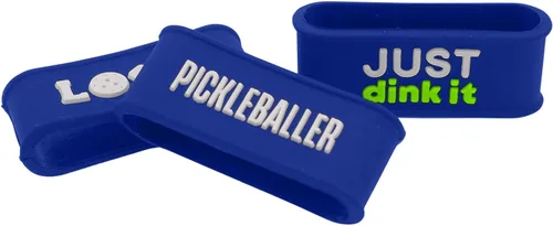 Miniatura 18 de Palms-O-Aces Juego de 3 bandas de agarre para paleta de pickleball – Bandas de silicona para paletas de pickleball para asegurar sobreempuñaduras e