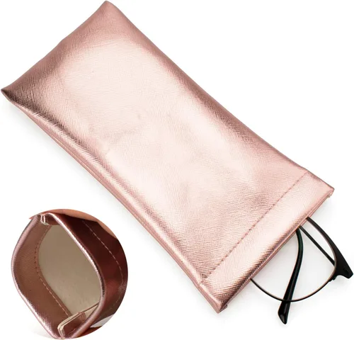 Miniatura 4 de Vemiss Paquete de 3 fundas para lentes, bolsa suave y portátil para lentes de sol