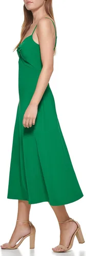 Miniatura 3 de GUESS Vestido largo de encaje a rayas geográficas para mujer