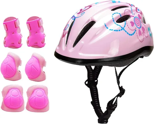 Miniatura 9 de Casco de bicicleta súperligero rosa para niñas pequeñas y bebés. Ángel