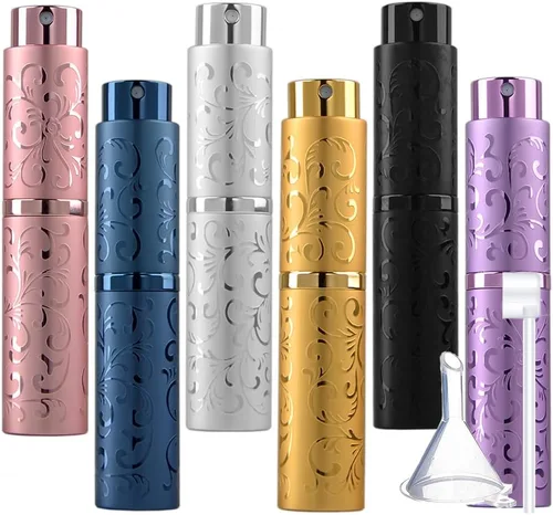Miniatura 9 de Botella de perfume de viaje de 0.3 fl oz, atomizador de perfume recargable, botella de perfume recargable, miniperfume de viaje, recargable, 3 unids